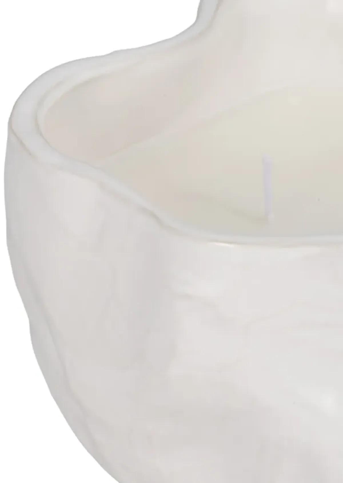 20oz Citro Candle Wavy Bowl, White