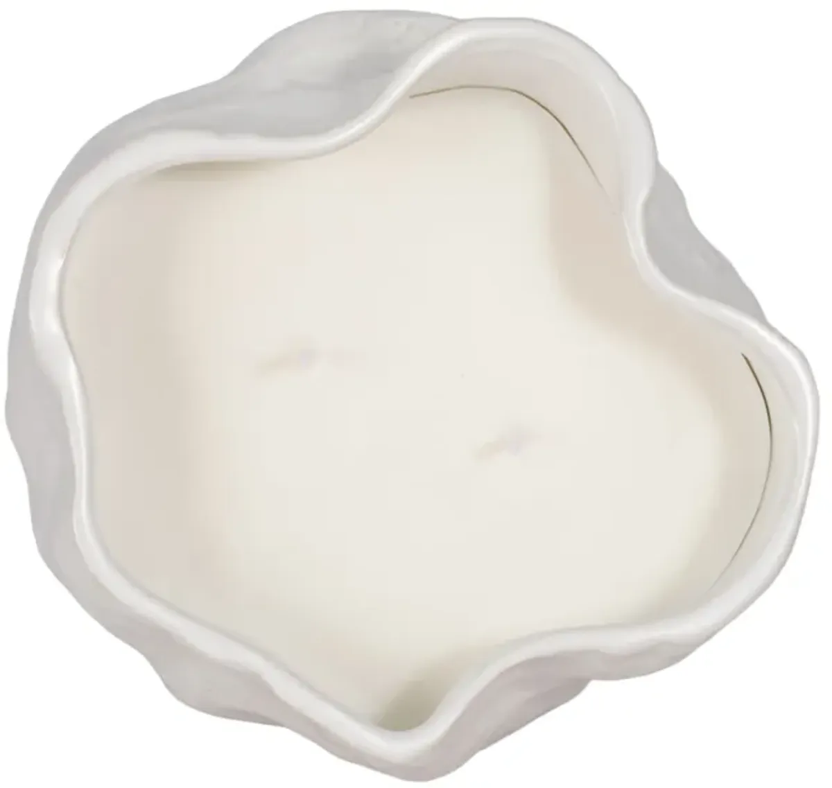 20oz Citro Candle Wavy Bowl, White