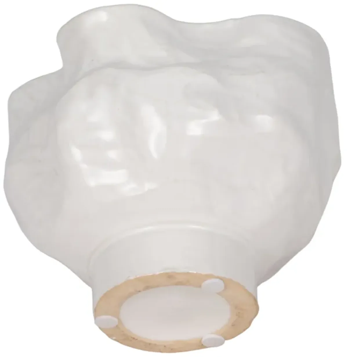 20oz Citro Candle Wavy Bowl, White