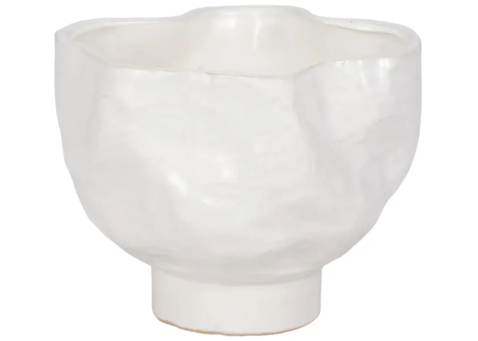 20oz Citro Candle Wavy Bowl, White