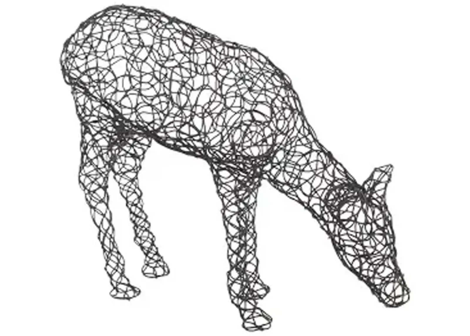 crazy wire deer, doe