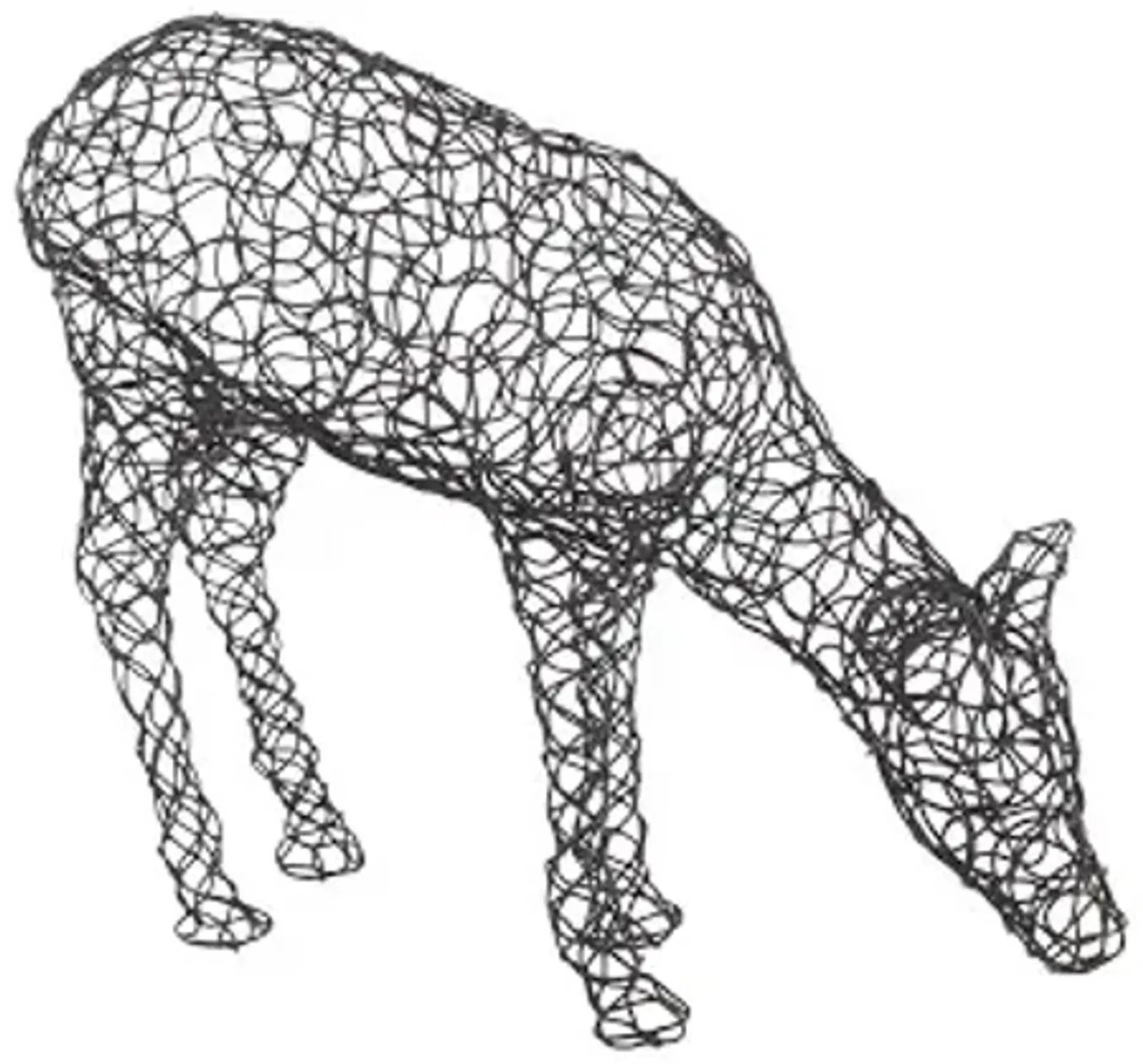 crazy wire deer, doe