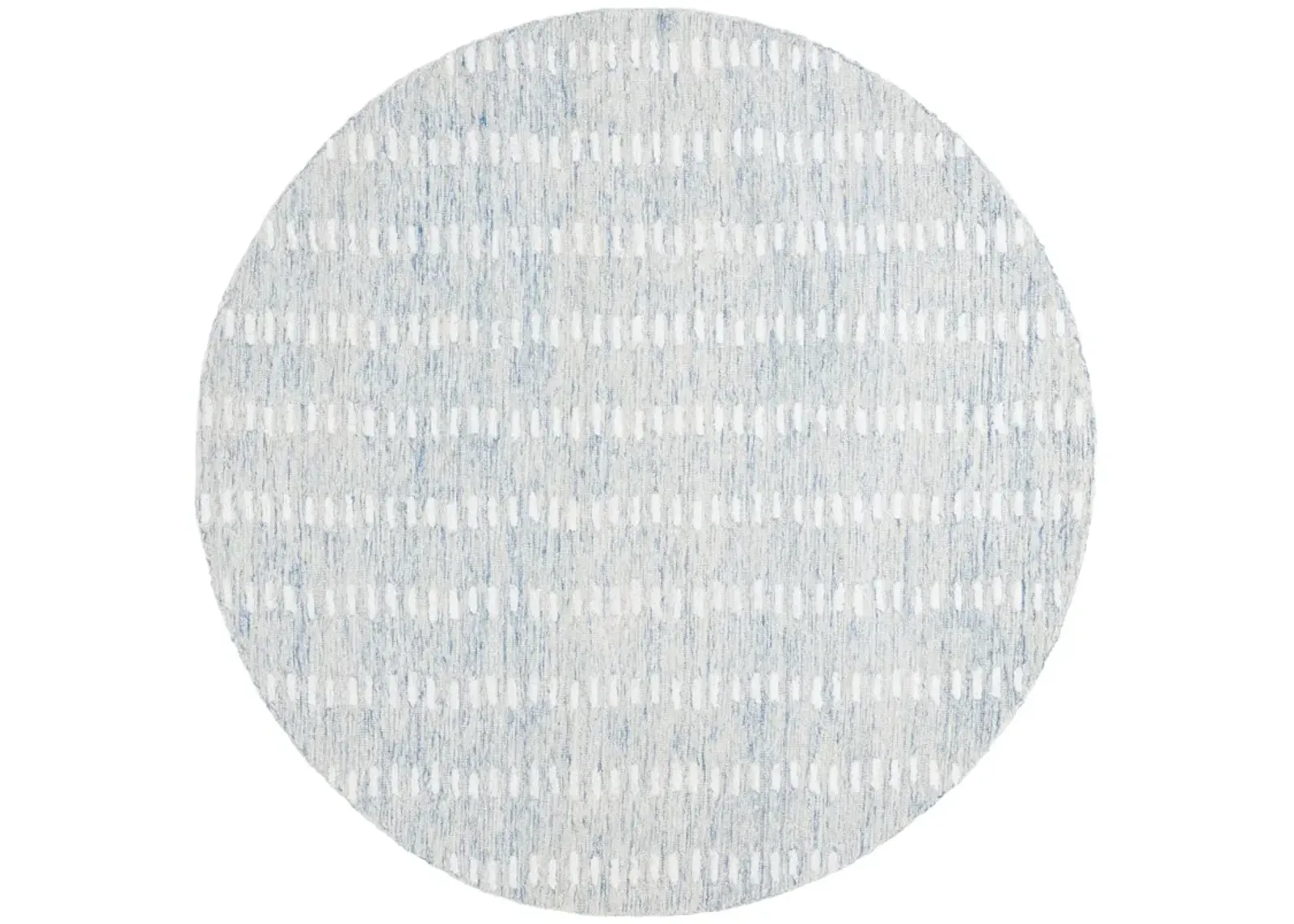 ABSTRACT 498 BLUE  6' x 6' Round Round Rug