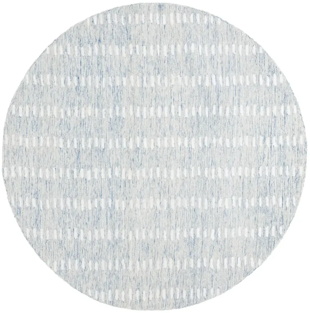 ABSTRACT 498 BLUE  6' x 6' Round Round Rug