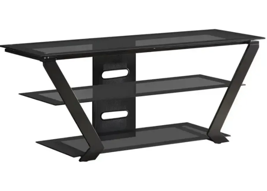 Donlyn 2-tier TV Console Black