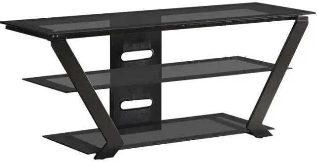 Donlyn 2-tier TV Console Black