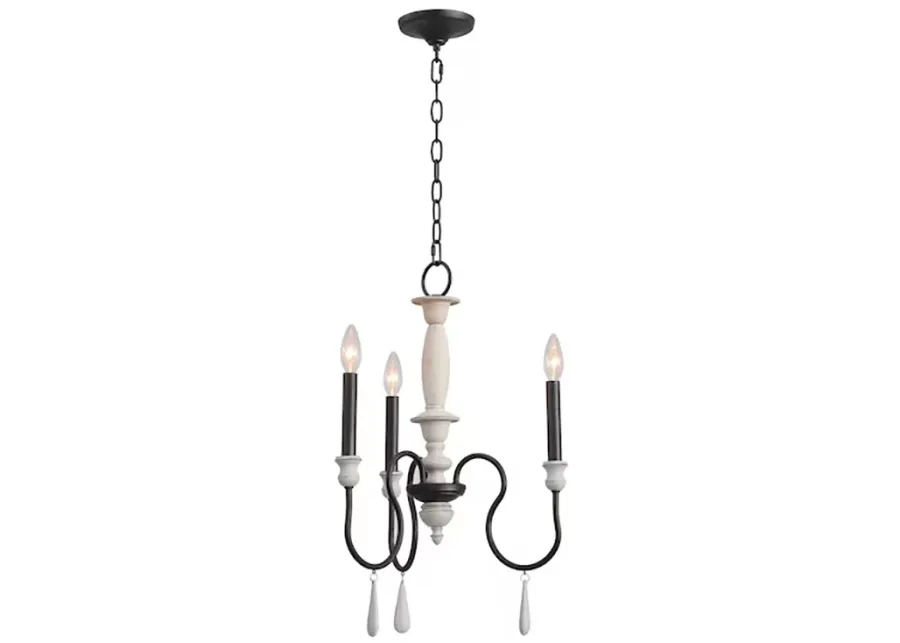 Brownell 17'' Wide 3-Light Chandelier - Anvil Iron