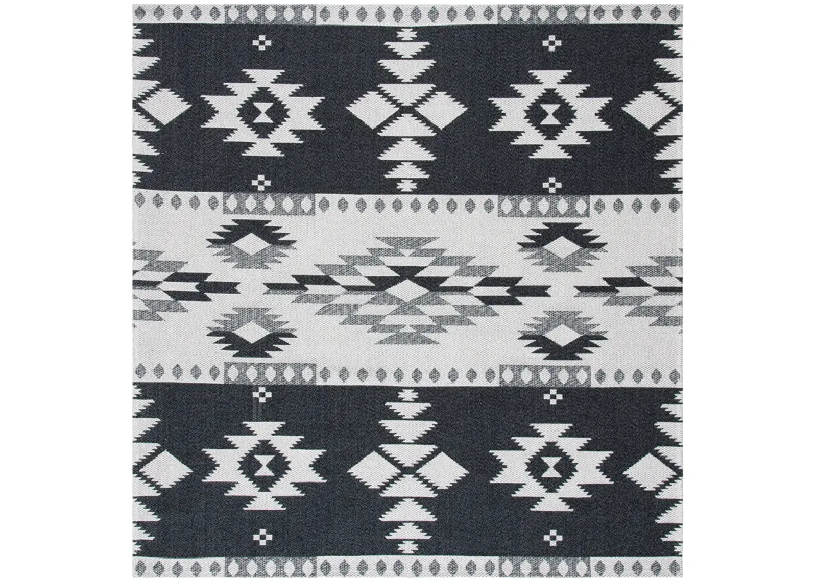 AUGUSTINE 426 BLACK  6'-4' x 6'-4'Square Square Rug