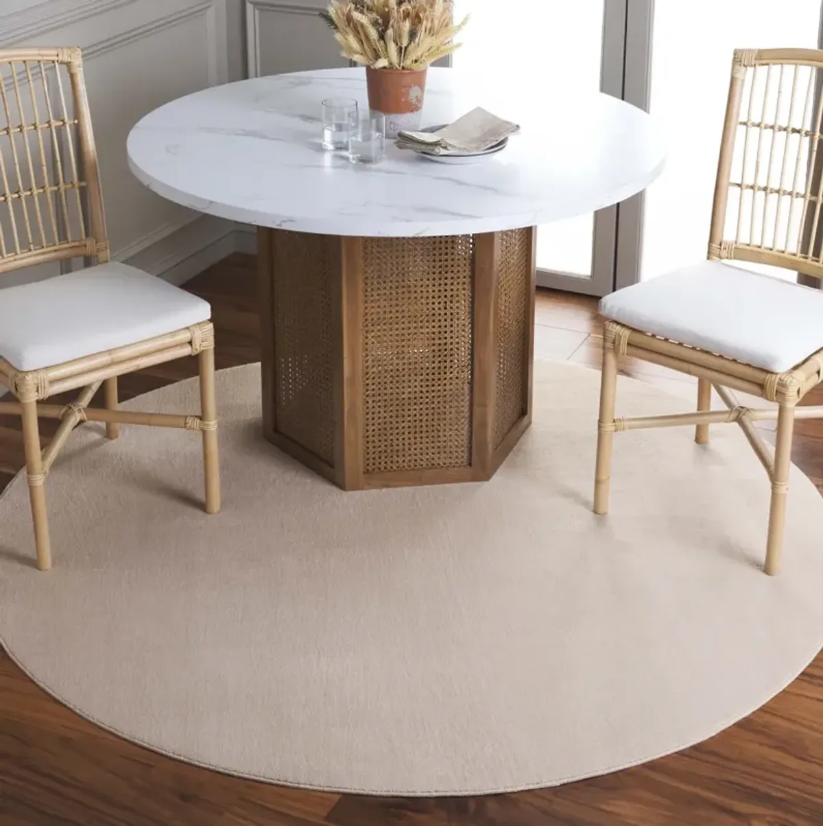 LOFT 315 BEIGE 6' x 6' Round Round Rug