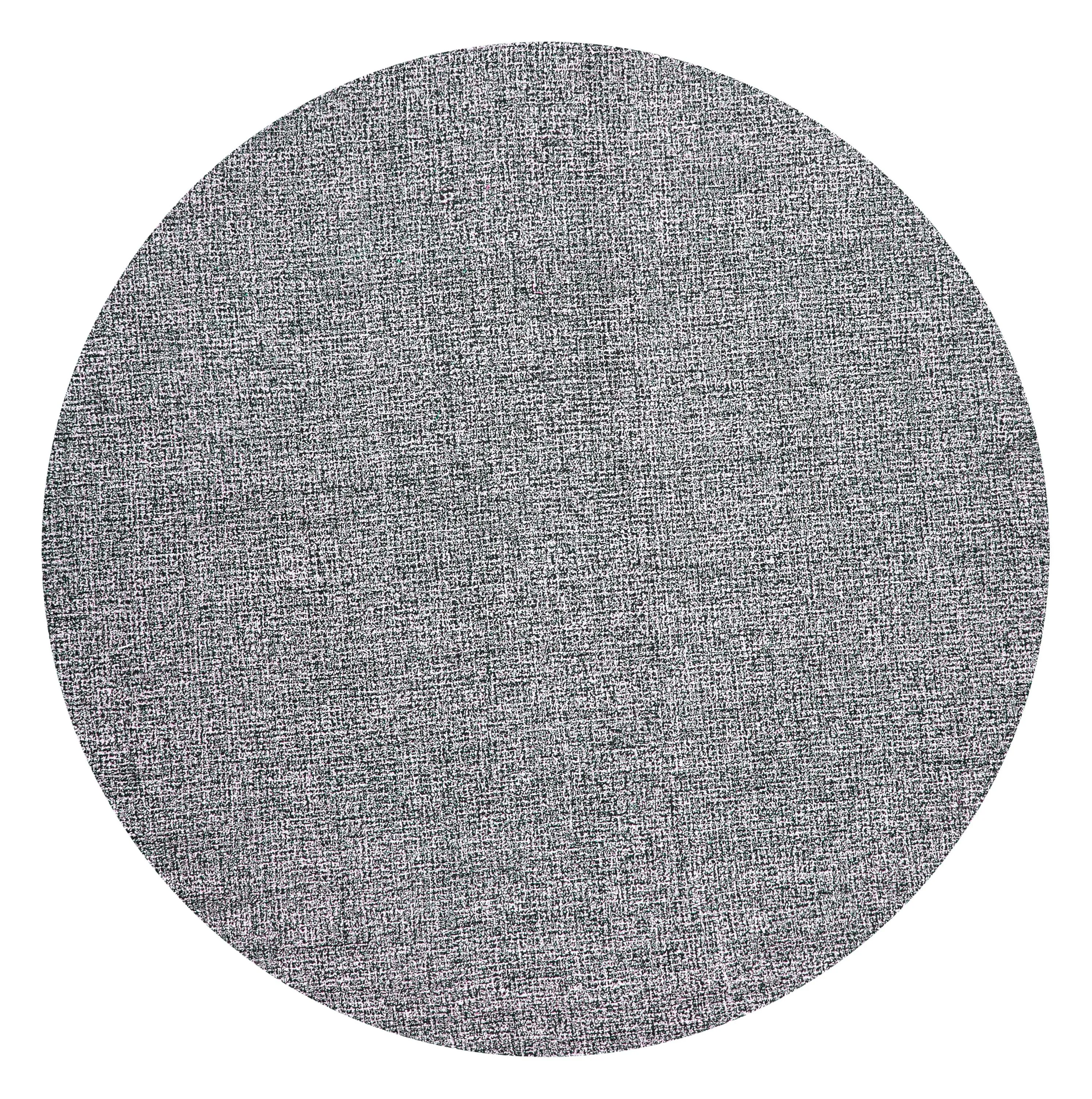 Brindleton Black/White Tweed Wool 10' Round Round Rug