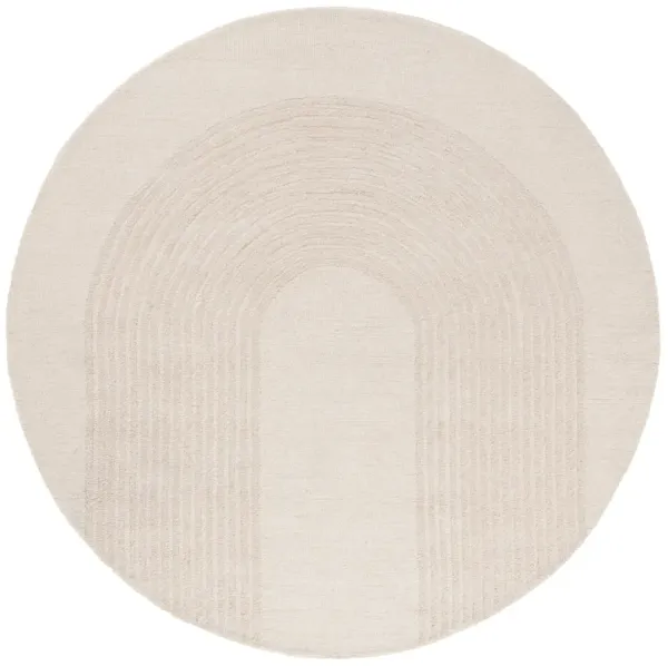 EBONY Hand Tufted 6' x 6' Round area rug