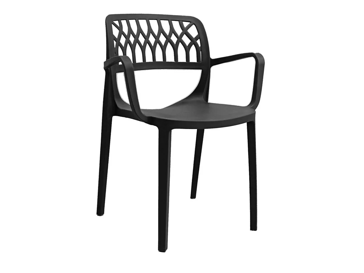 Elsa Set of 2 Stackable Armchair-Anthracite