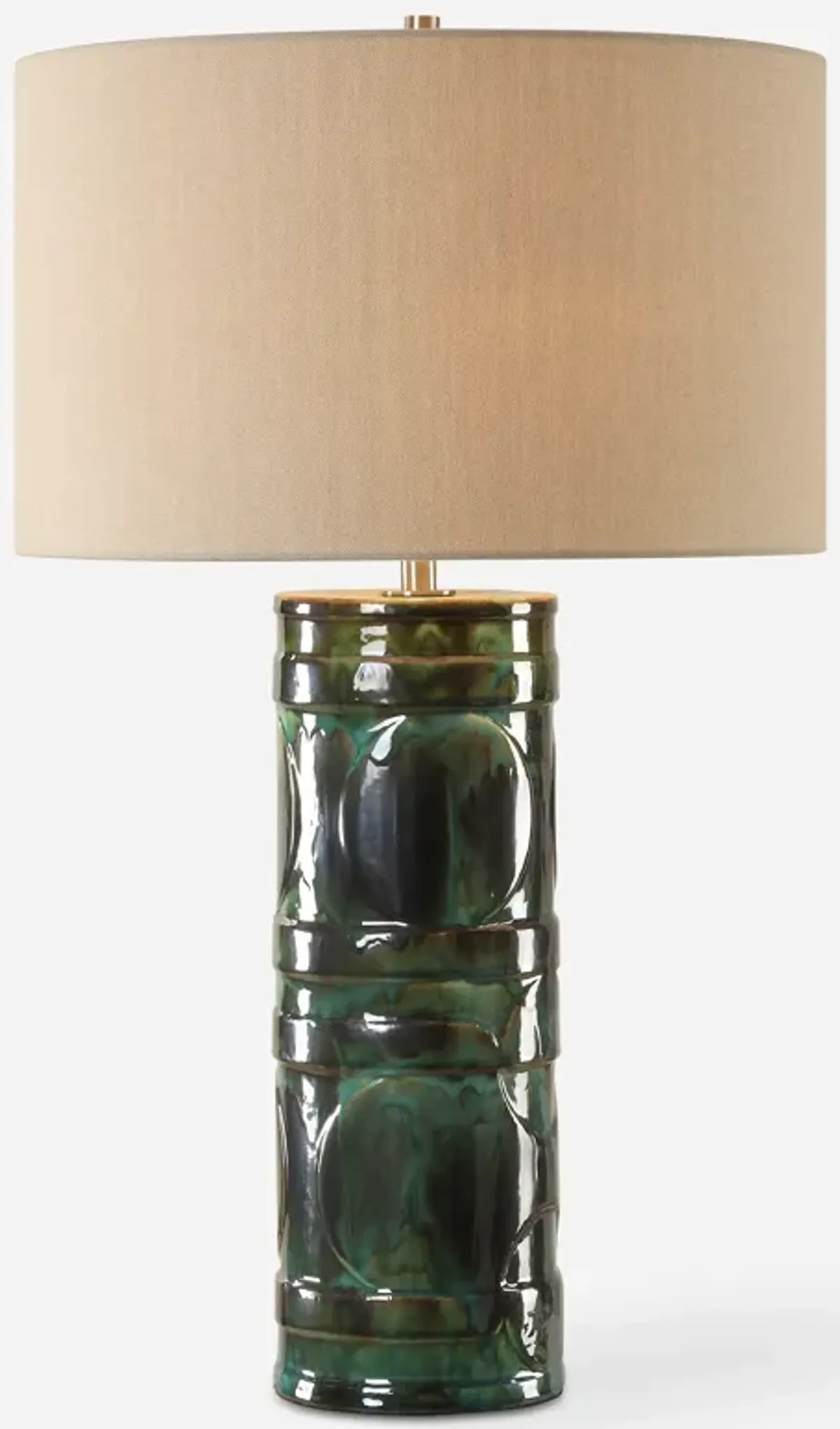 Loch Green Glaze Table Lamp