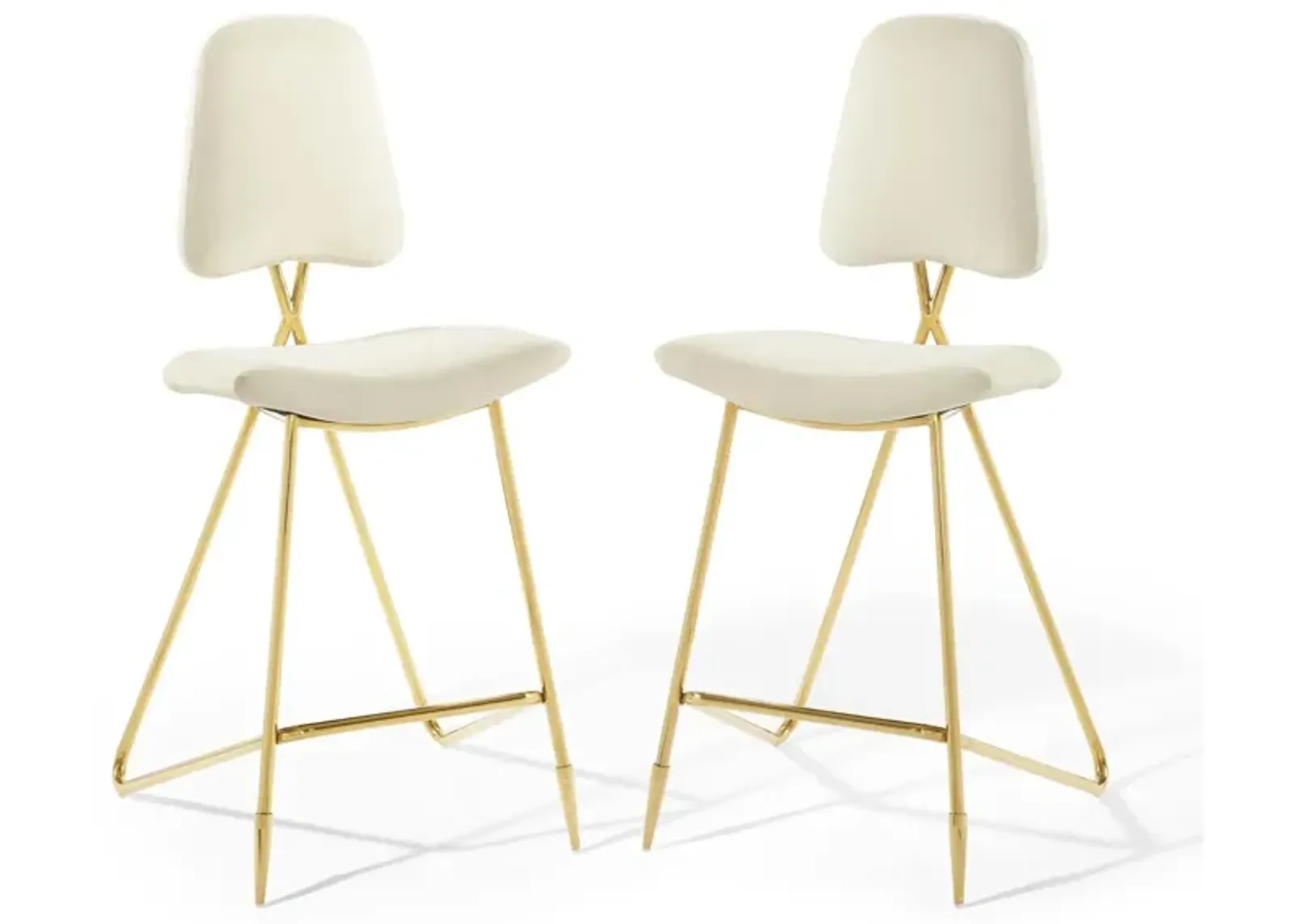 Ponder Bar Stool Performance Velvet Set of 2