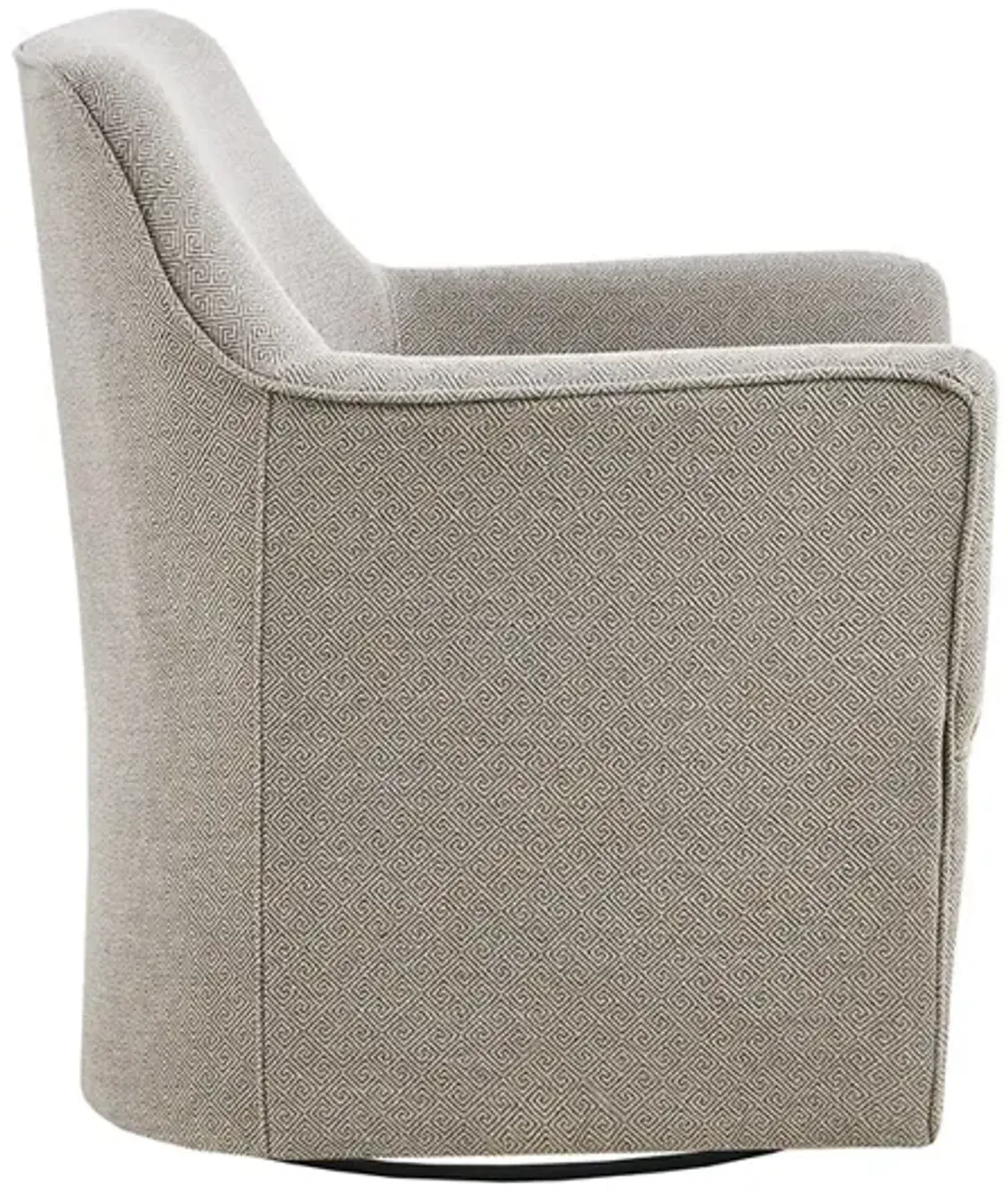 Madison Park Augustine Grey/Taupe Swivel Glider Chair