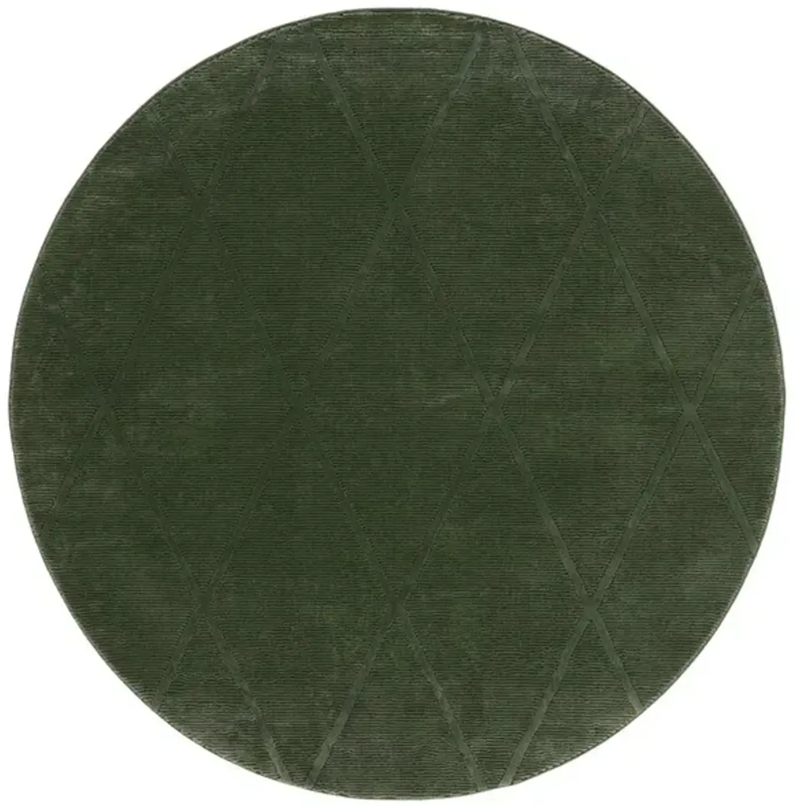 REVIVE 104 Green 3' X 3' Round Round Rug