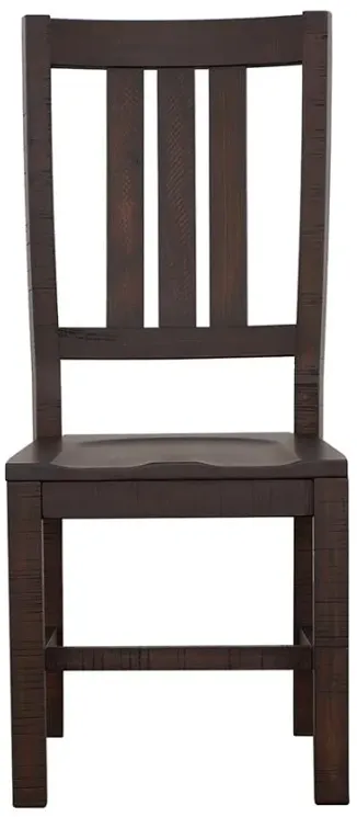 Calandra Slat Back Side Chairs Vintage Java (Set of 2)