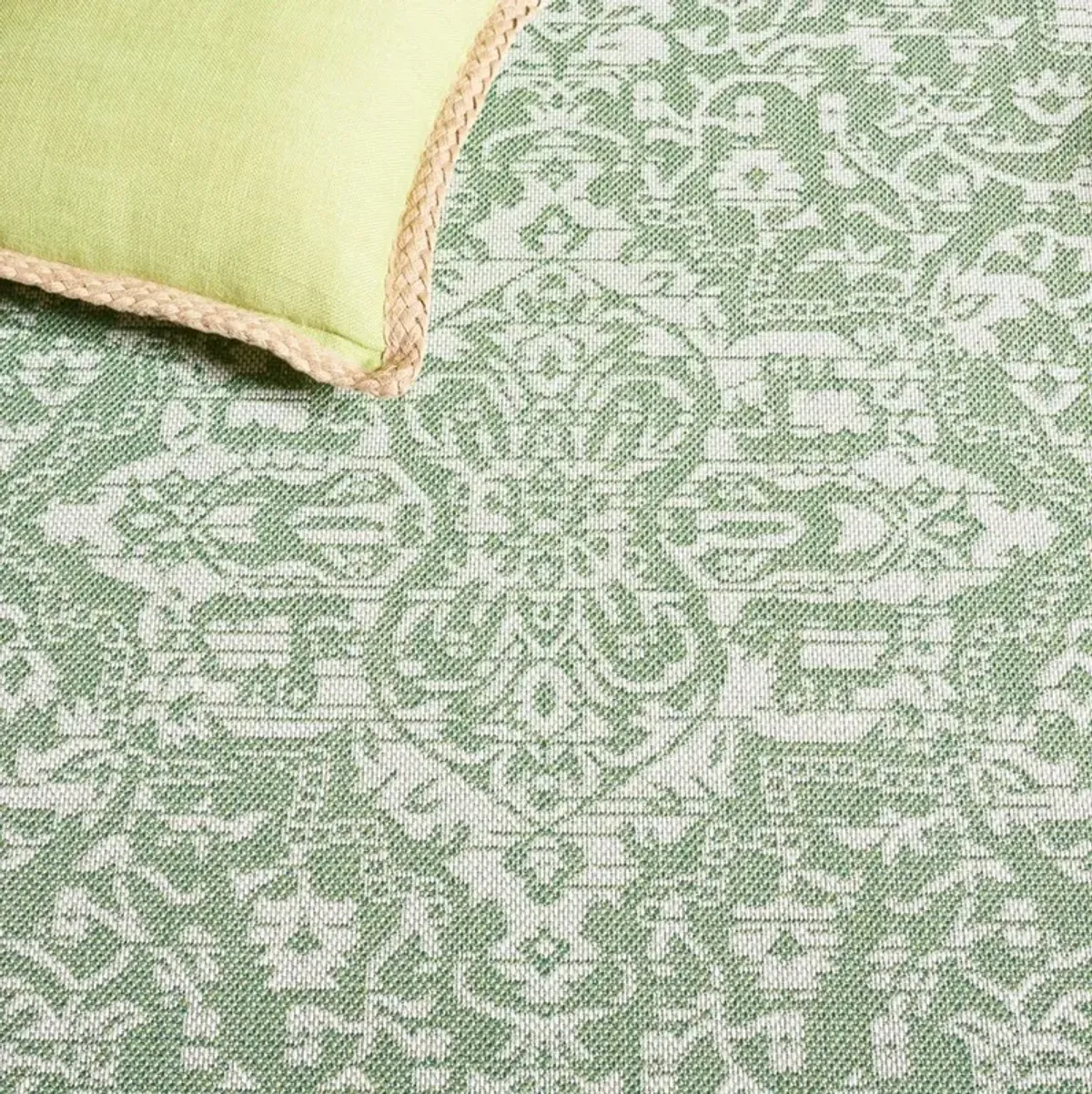 BERMUDA  813 Green 8' X 10' Large Rectangle Rug