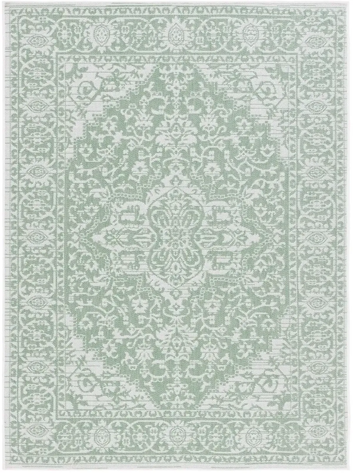 BERMUDA  813 Green 8' X 10' Large Rectangle Rug