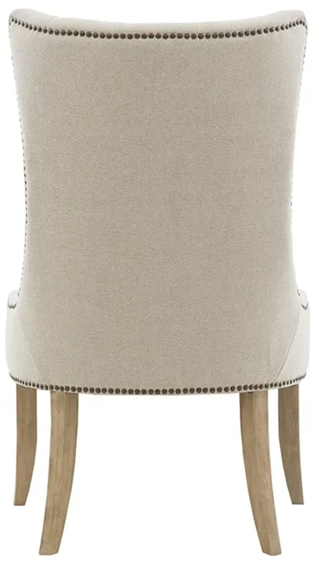 Madison Park Lucas Cream Button Tufted Captain Accent Chair