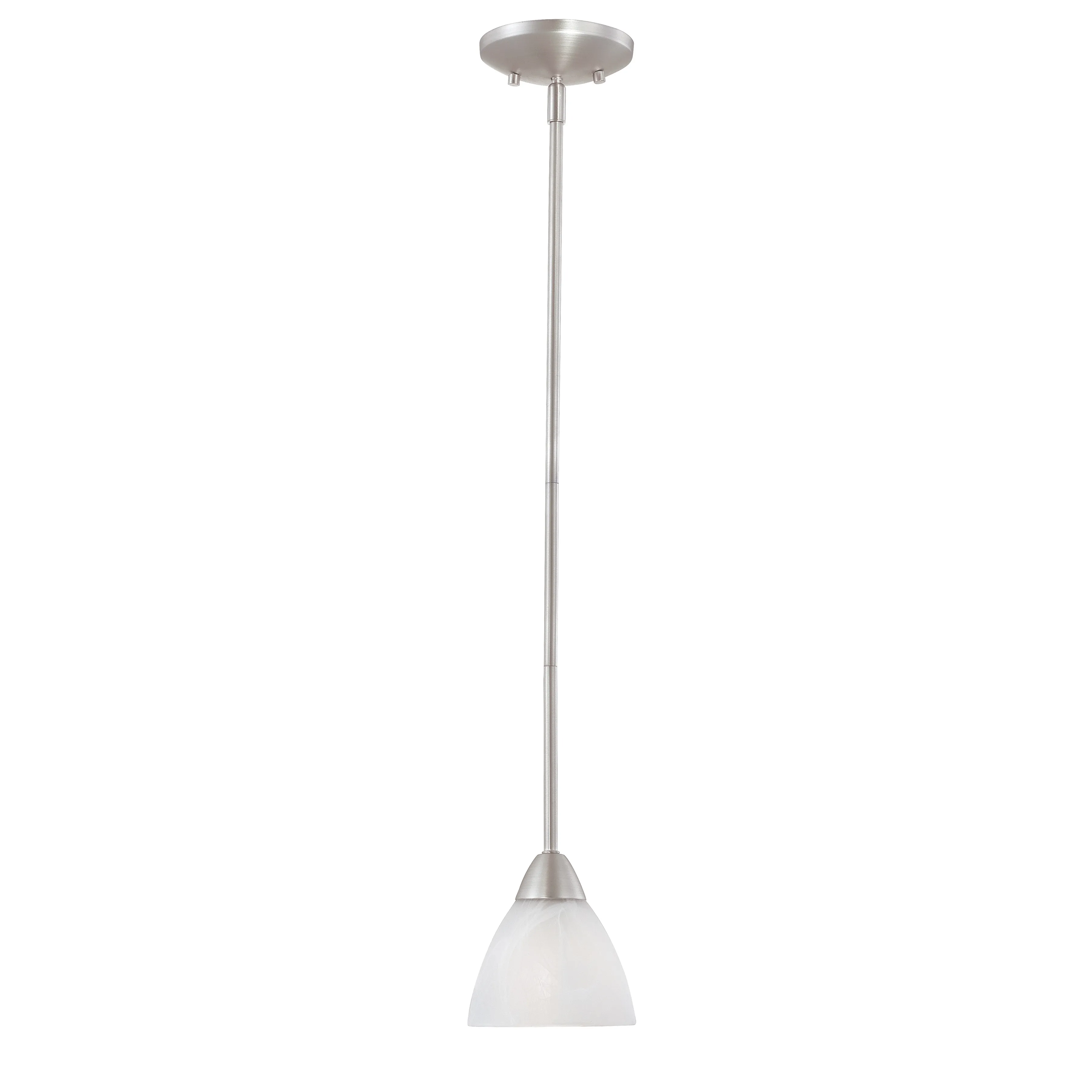 Tia 5.24" Wide 1-Light Mini Pendant - Matte Nickel