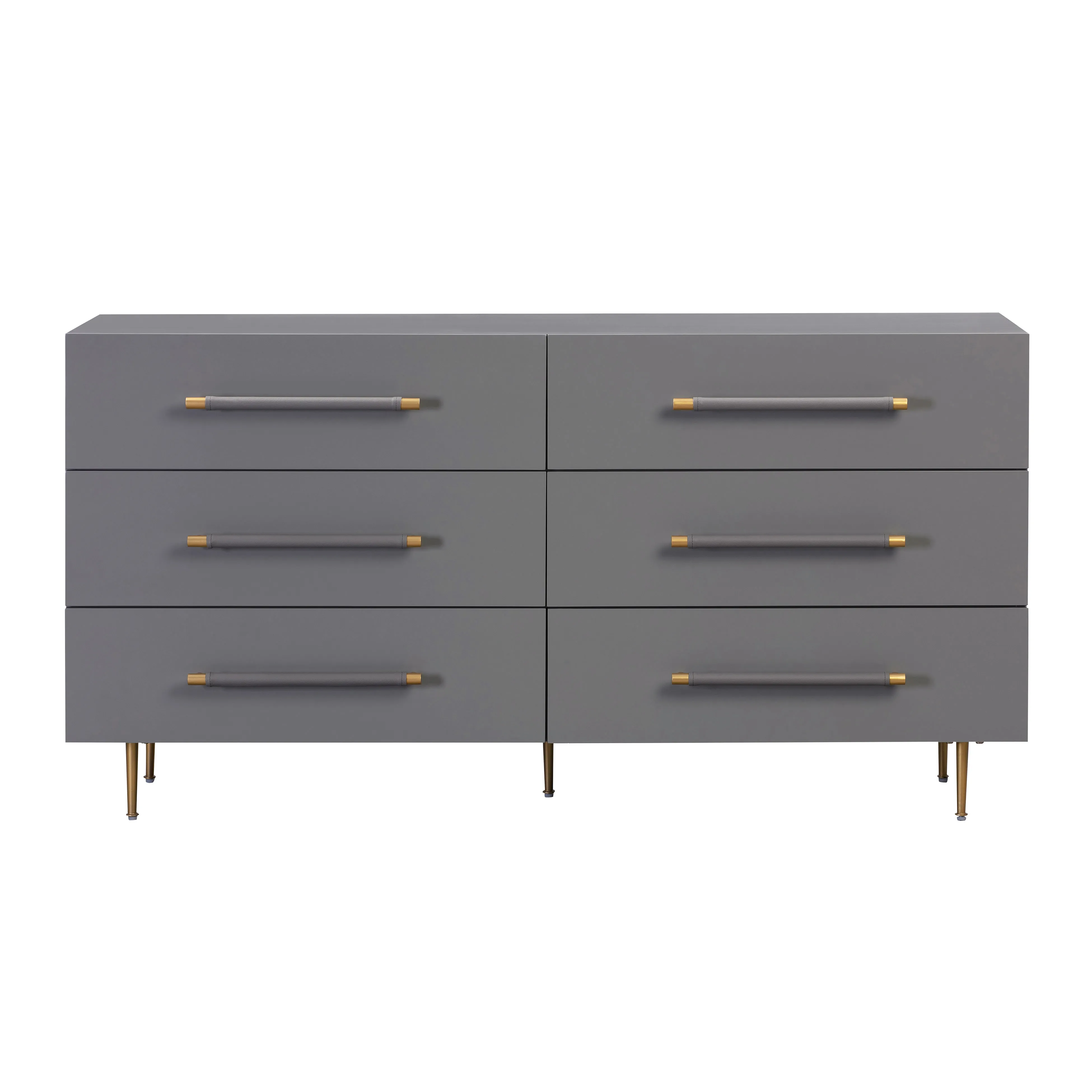 Trident Grey 6-Drawer Dresser