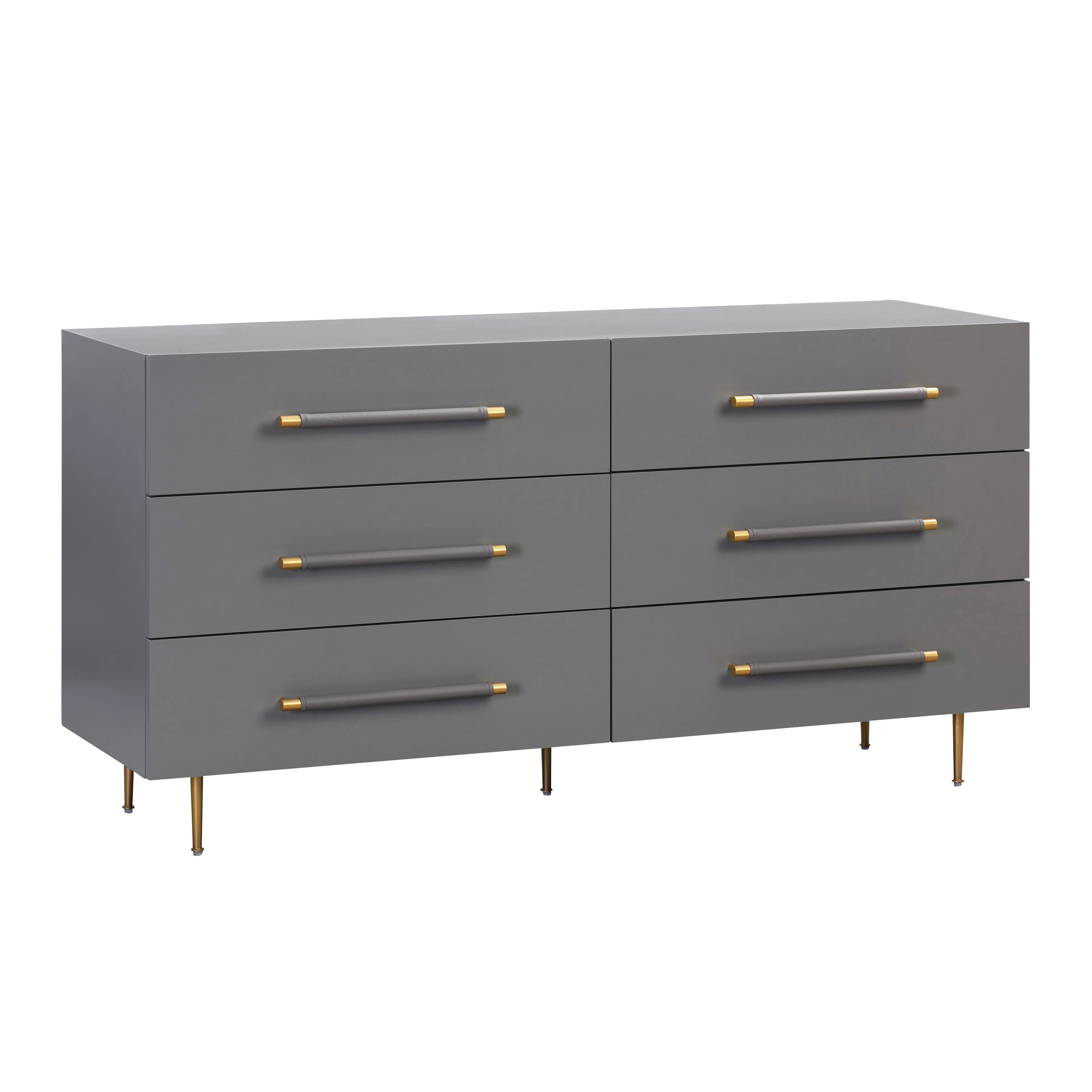 Trident Grey 6-Drawer Dresser