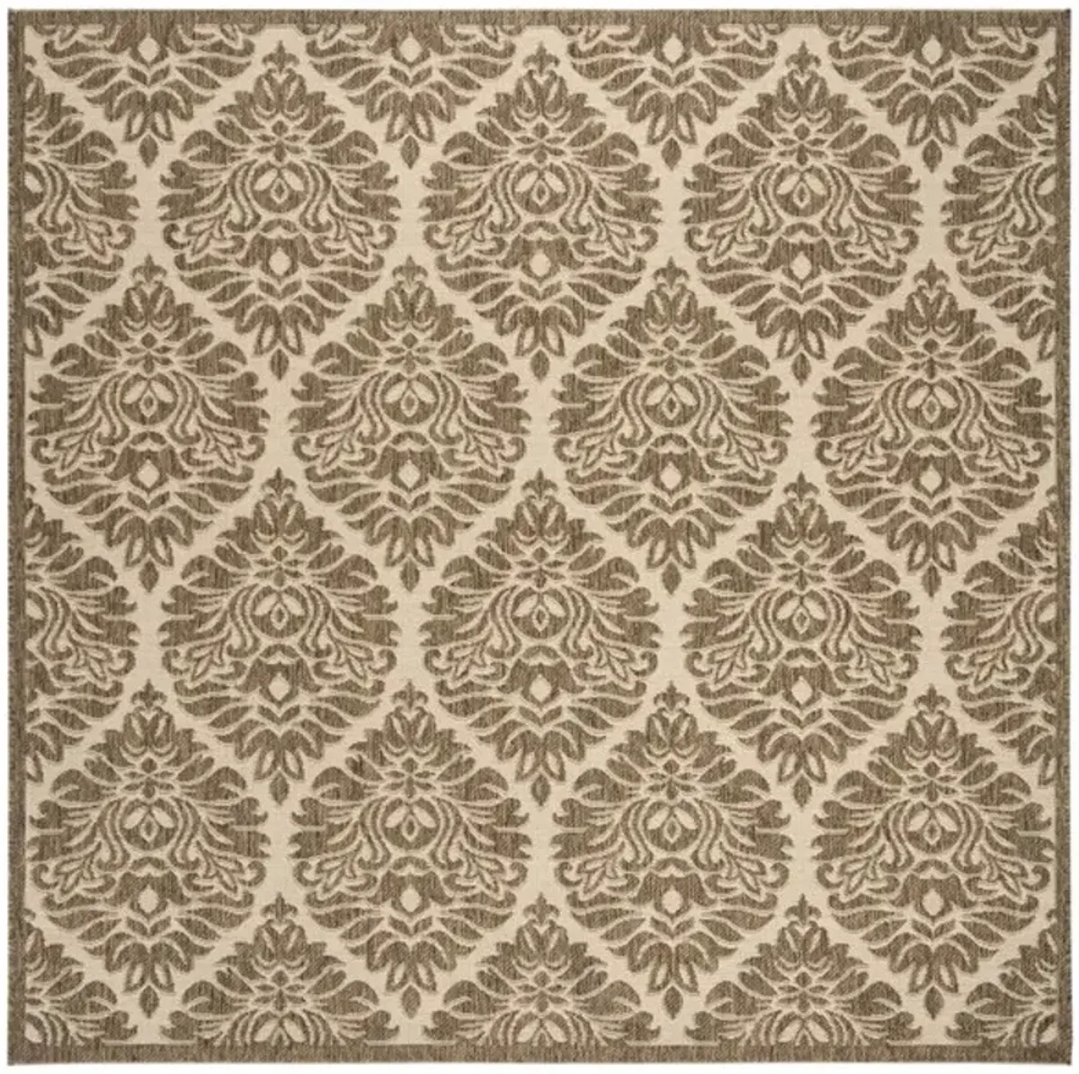 LINDEN 135 Collection LND135C-6SQ Cream / Beige 6'-7" X 6'-7" Square