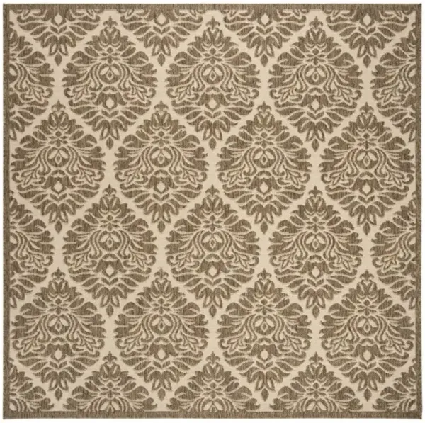 LINDEN 135 Collection LND135C-6SQ Cream / Beige 6'-7" X 6'-7" Square
