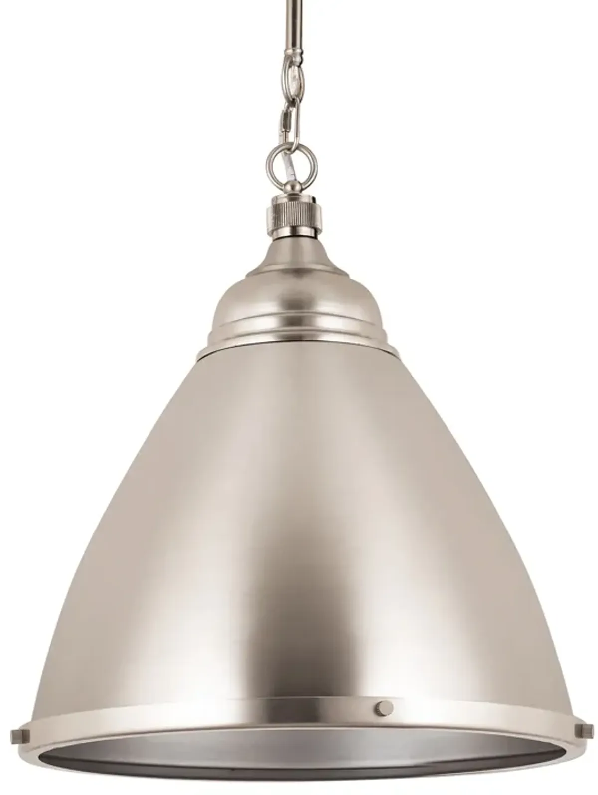 Katelyn 15" Wide 1-Light Pendant - Brushed Steel