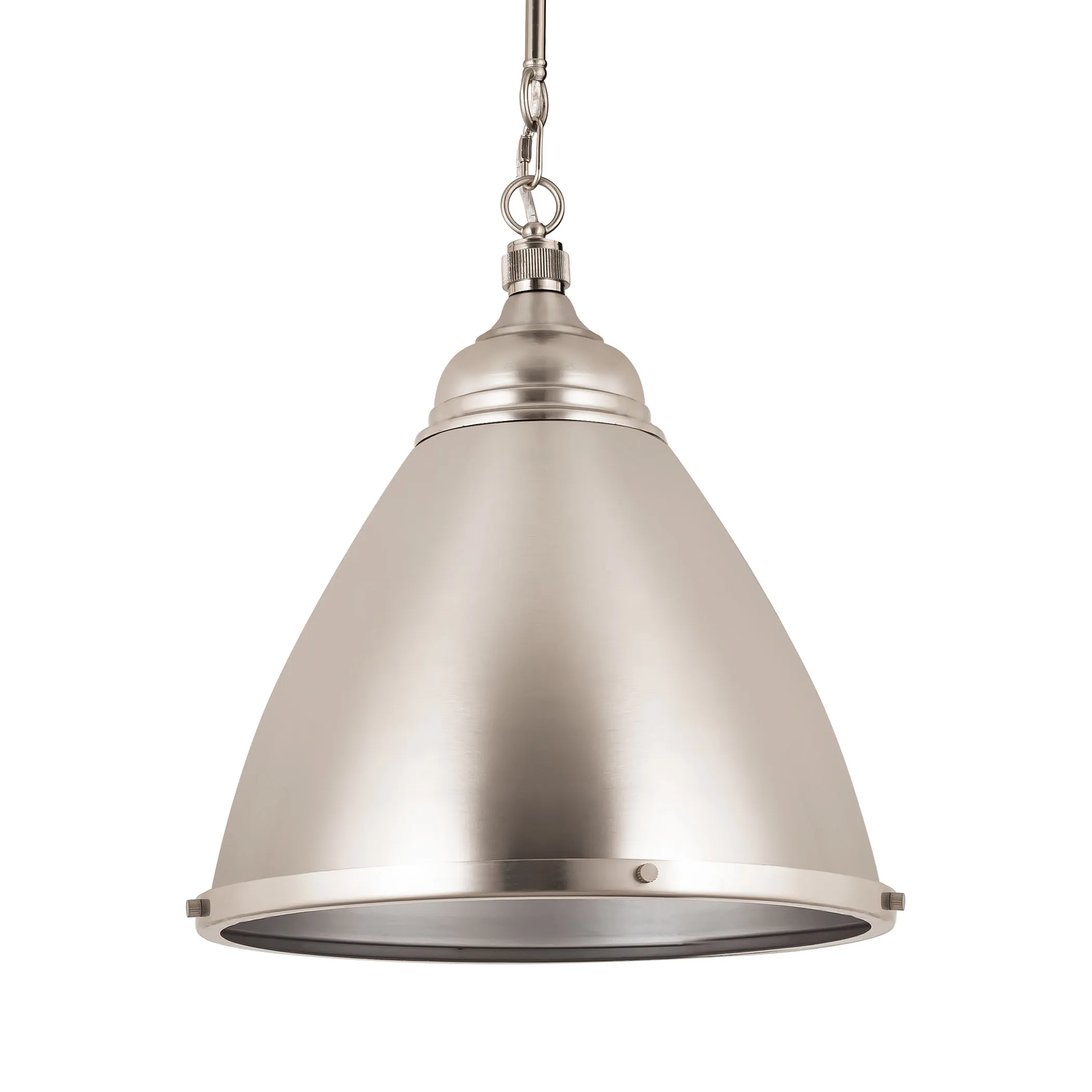 Katelyn 15" Wide 1-Light Pendant - Brushed Steel