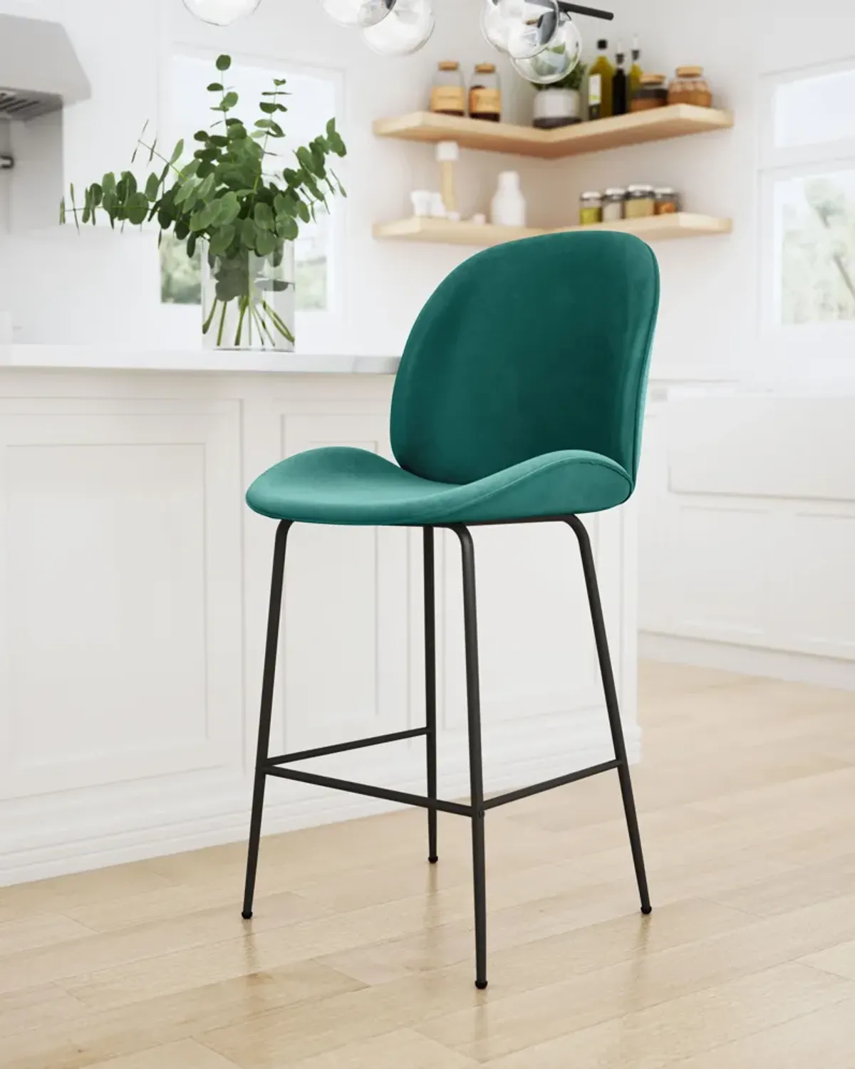 Miles Counter Stool Green