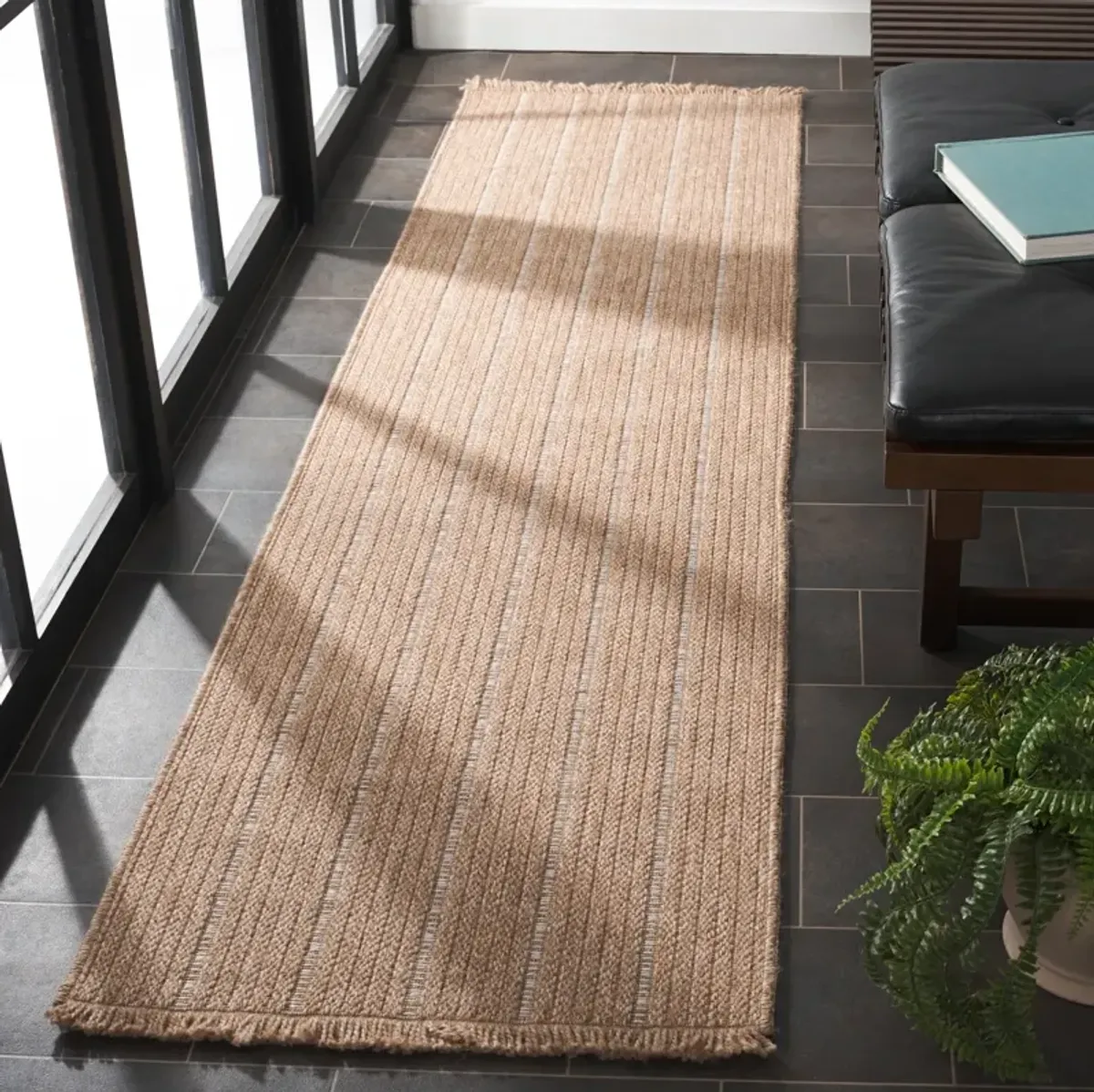 RETREAT 250 NATURAL  2'-2' x 8' Runner Rug