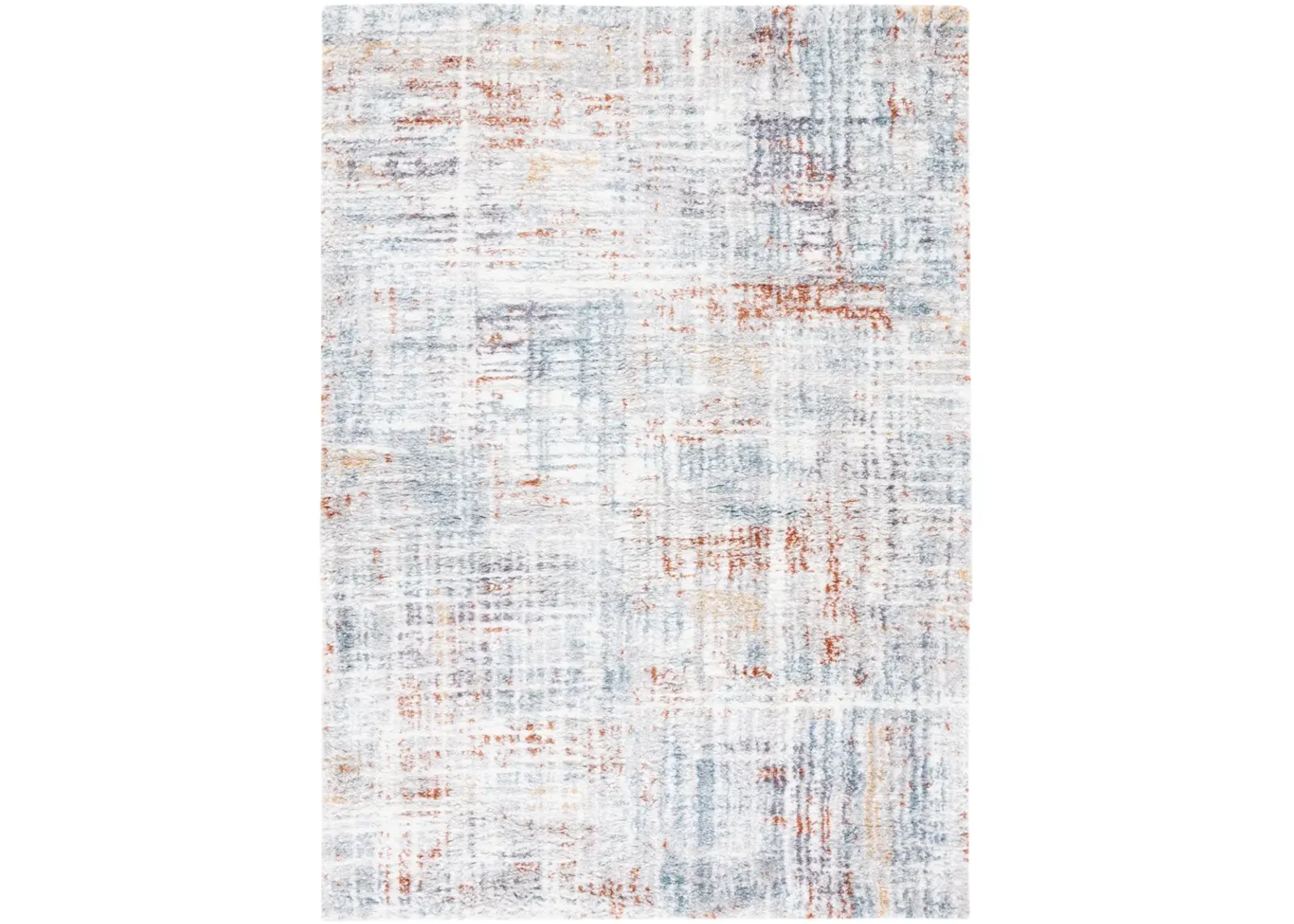 BERBER SHAG 569 BLUE RUST  11' x 15' Large Rectangle Rug