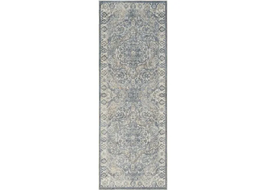 Lillian LLL-2320 2'7" x 7'3" Machine Woven Rug