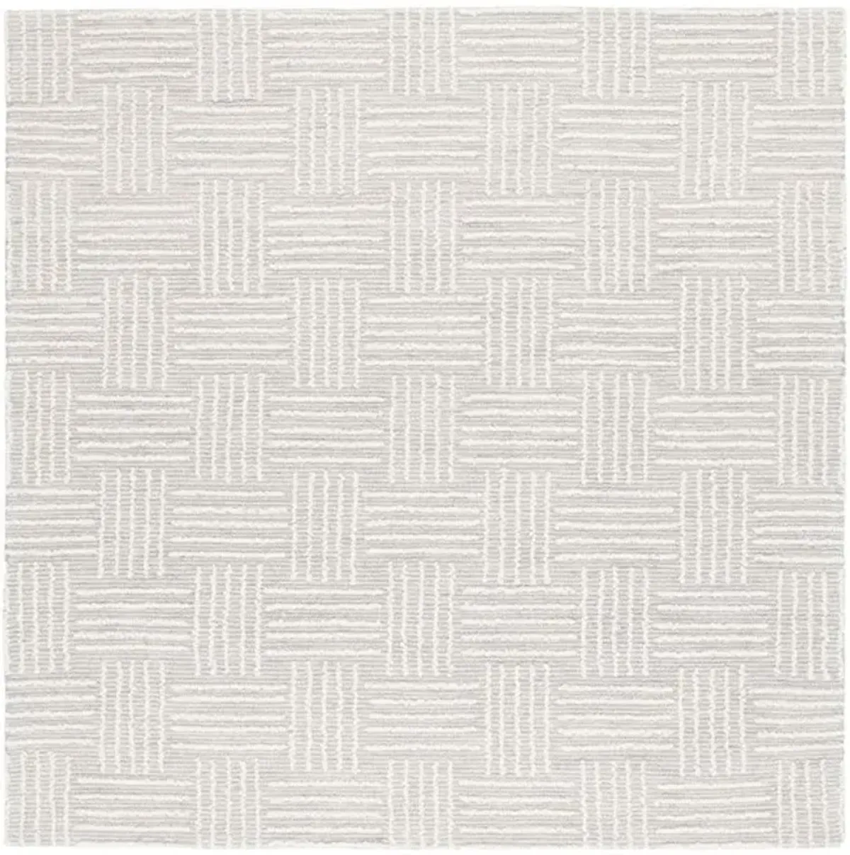 EBONY 355 Grey  6' X 6' Square Square Rug