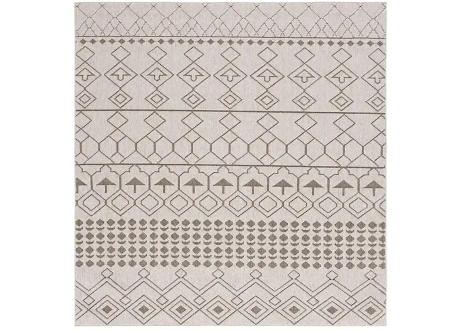 GLOBAL 212 Beige 6'-7' X 6'-7' Square Square Rug