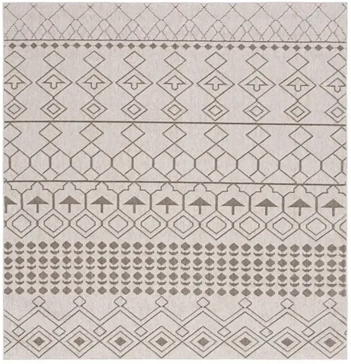 GLOBAL 212 Beige 6'-7' X 6'-7' Square Square Rug