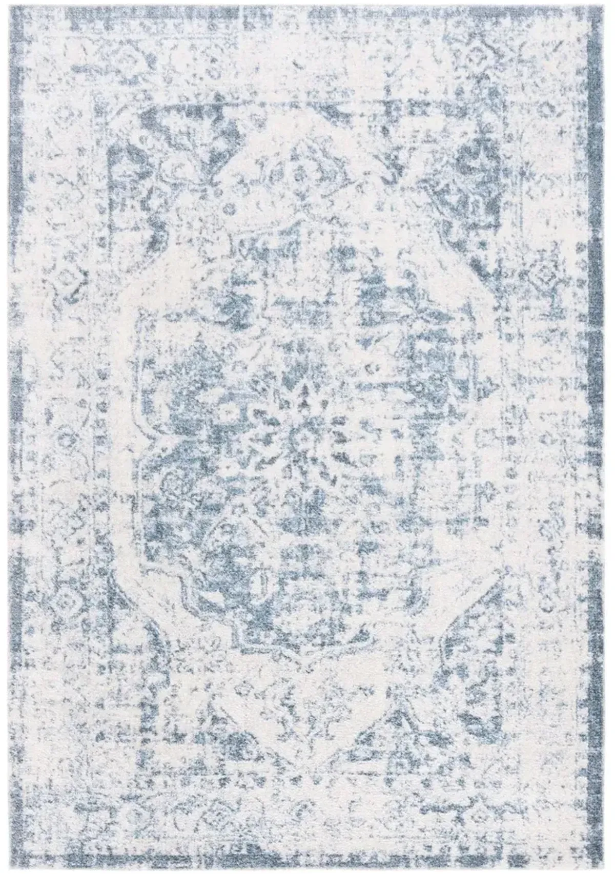 BALTIMORE 850 Blue 9' X 12' Large Rectangle Rug