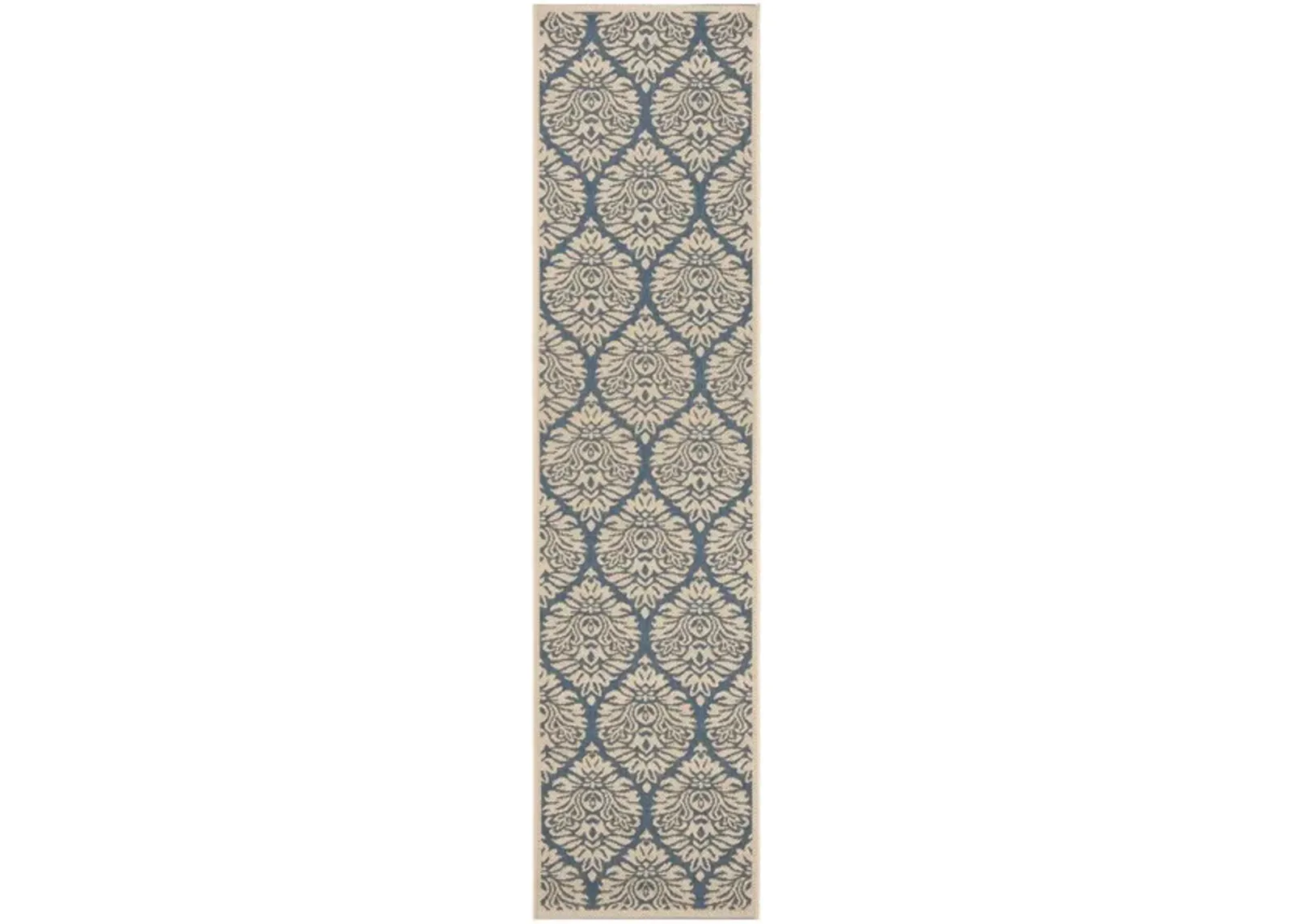 LINDEN 135 Collection LND135M-28 Blue / Creme 2'-2" X 8'