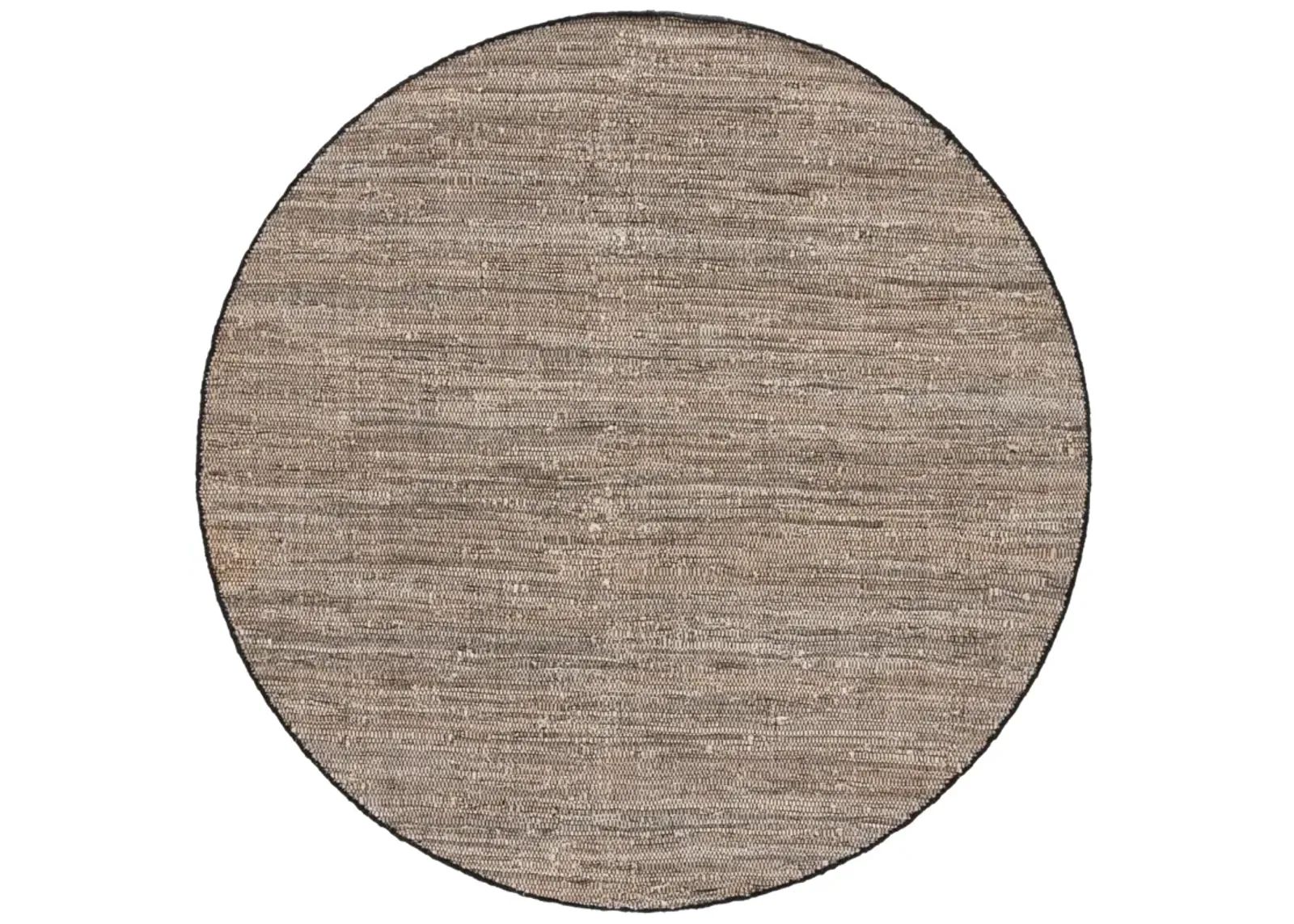 RAG RUG 301 BEIGE  6' x 6' Round Round Rug