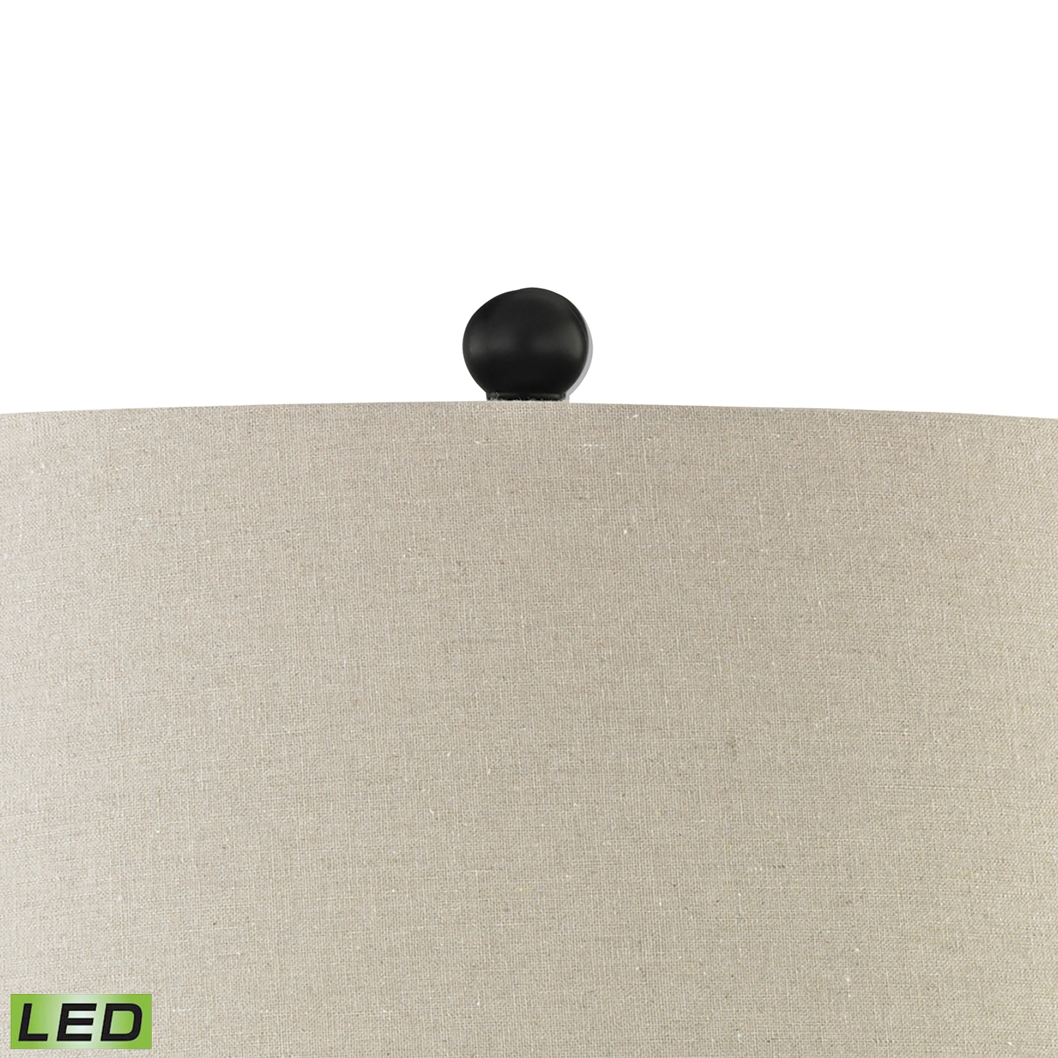 Rope 29.5'' High 1-Light Table Lamp - Natural - Includes LED Bulb