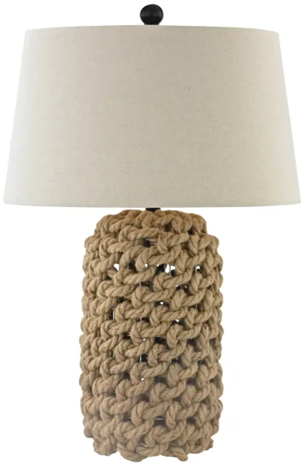 Rope 29.5'' High 1-Light Table Lamp - Natural - Includes LED Bulb