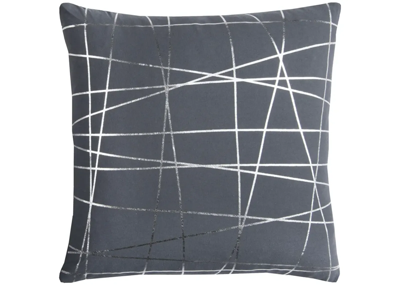 Rachel Kate Abstract Gray  Pillow