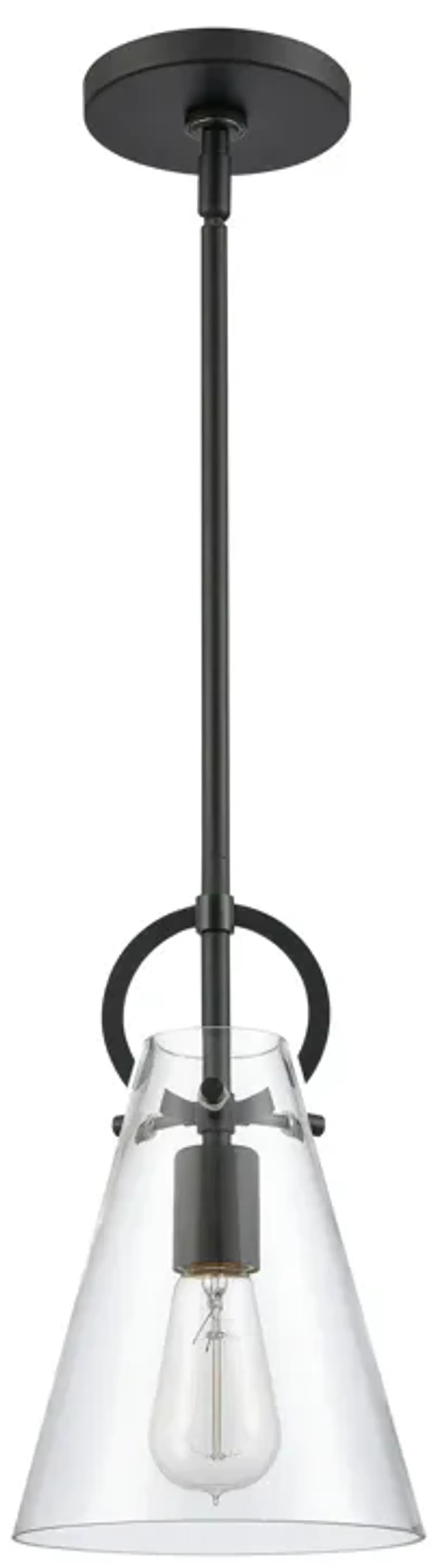 Gabby 7" Wide 1-Light Mini Pendant - Matte Black