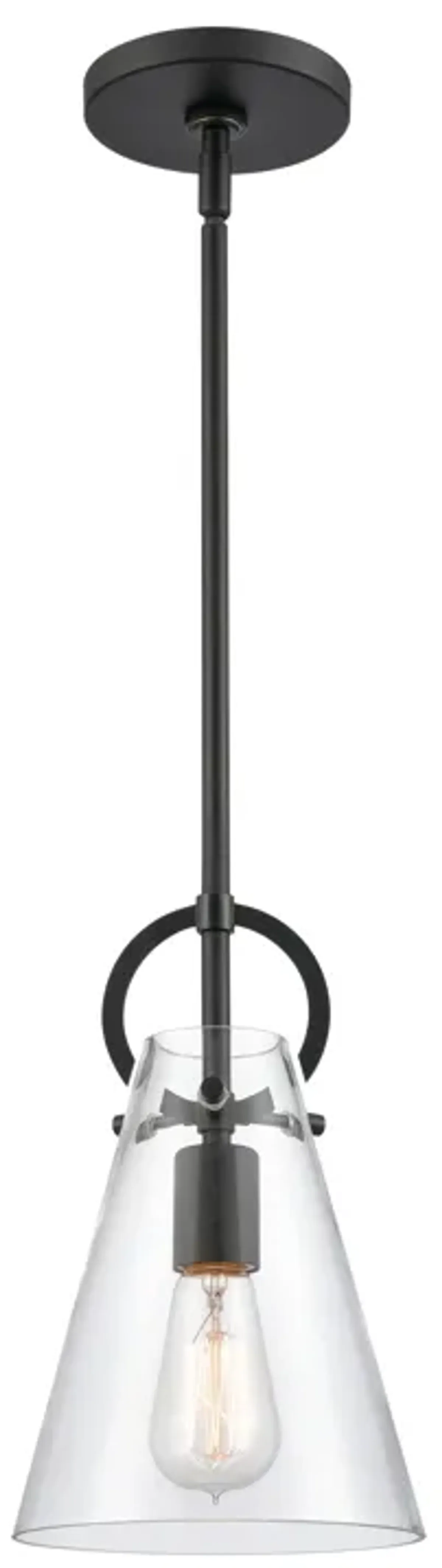 Gabby 7" Wide 1-Light Mini Pendant - Matte Black