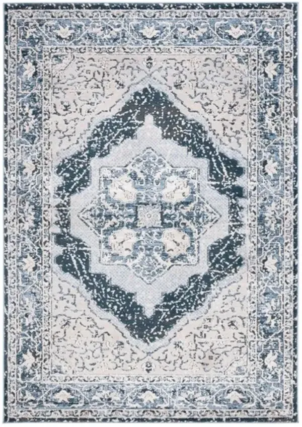 ROSEWOOD 110 Blue 4' X 6' Small Rectangle Rug