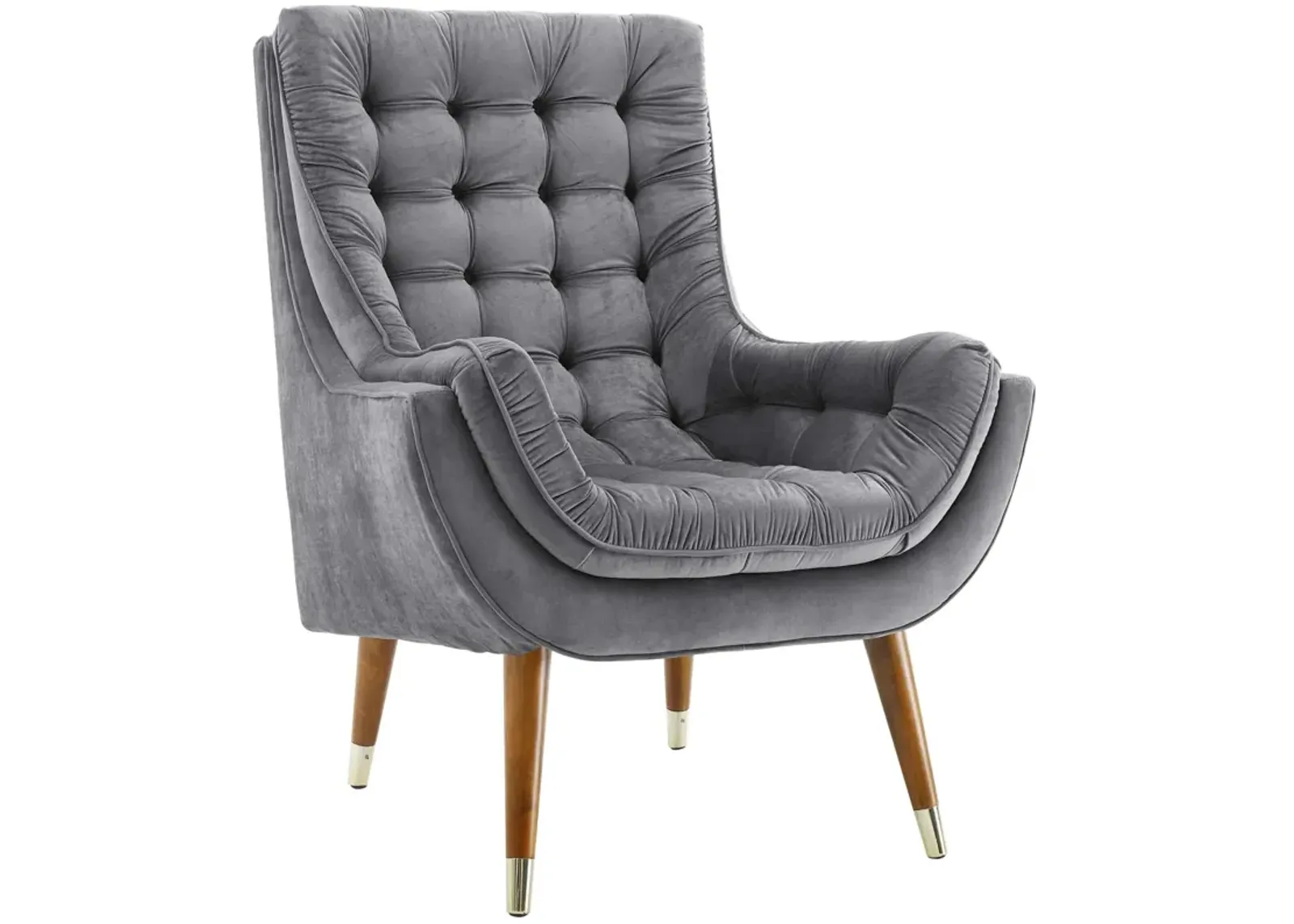 Suggest Button Tufted Performance Lounge Chair