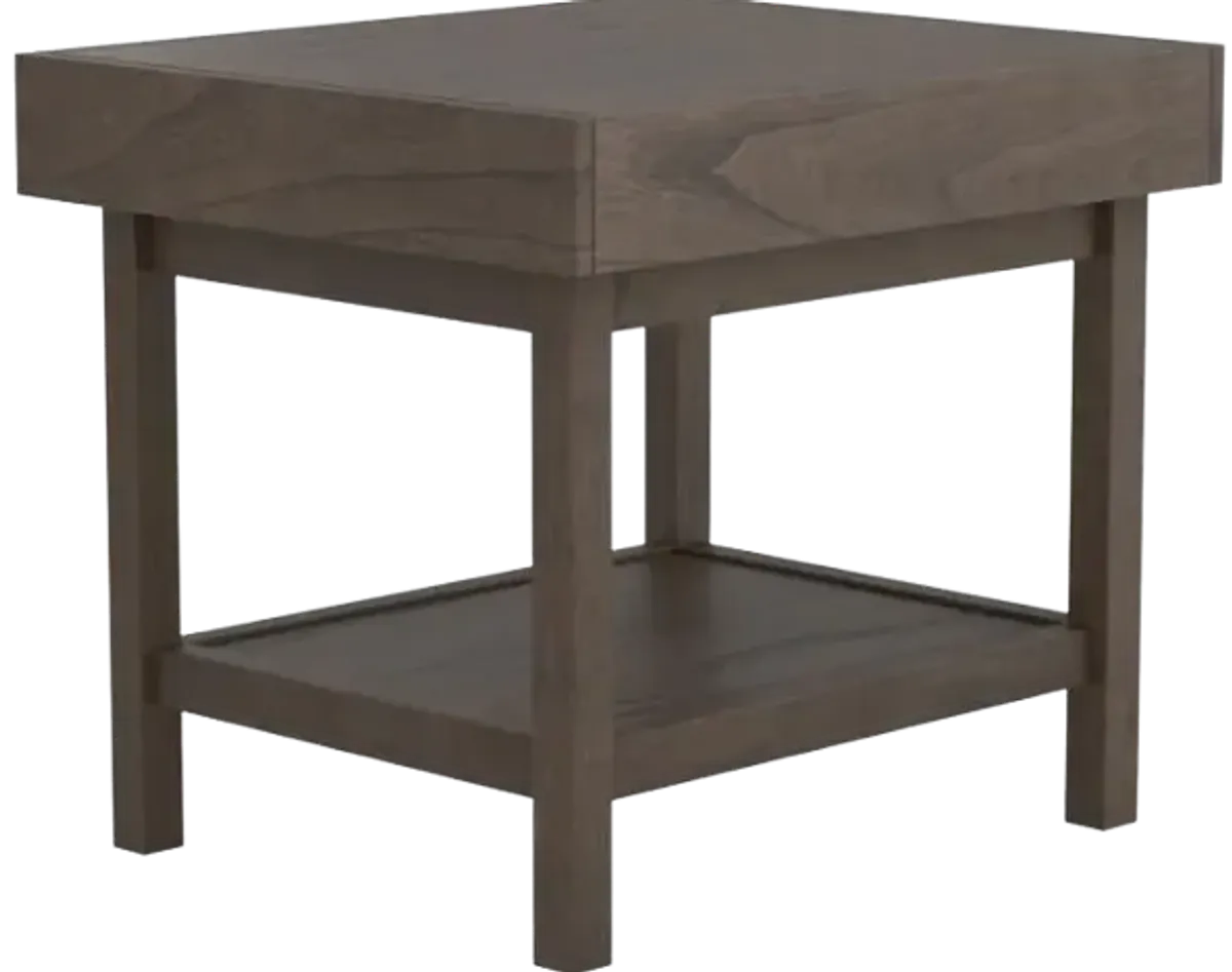 Ajaccio Rectangle End Table with Shelf