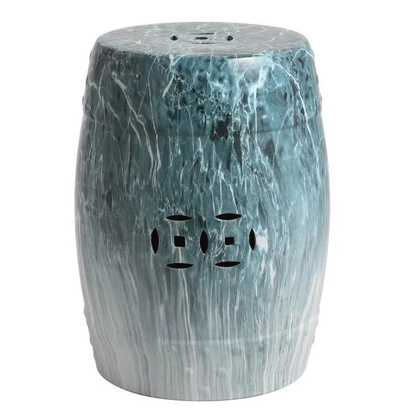 Gilroy Marble Garden Stool